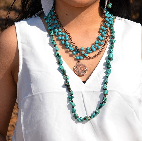 Blue Turquoise | Indian Coin Collar | Necklace jewelry The Jewelry Junkie   
