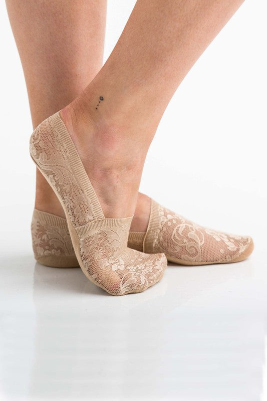 No-Slip Floral Lace | Socks socks Aili's Corner   