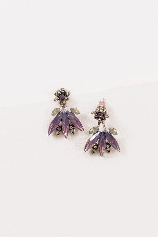 Halcyon Ear Jacket | Earrings jewelry Lovoda Purple OS 