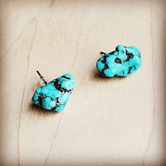 Blue Turquoise | Earrings jewelry The Jewelry Junkie blue 1 