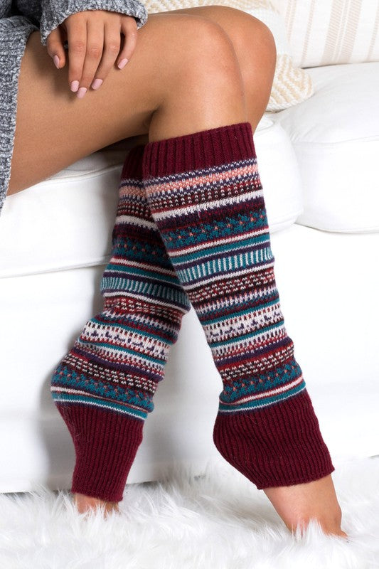 Short Fairisle | Leg warmer accessory Aili's Corner   