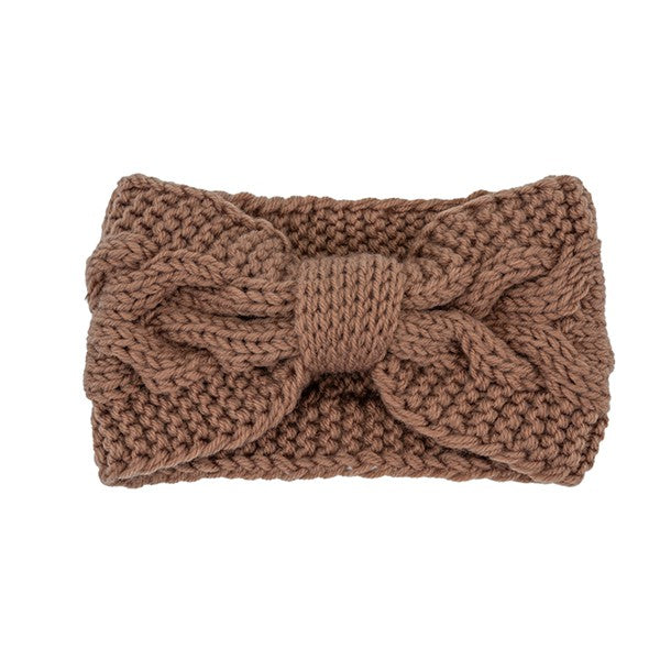 Winter Crochet | Bow Twisted | Headband accessory Bella Chic KHKH/KHAKI Os 