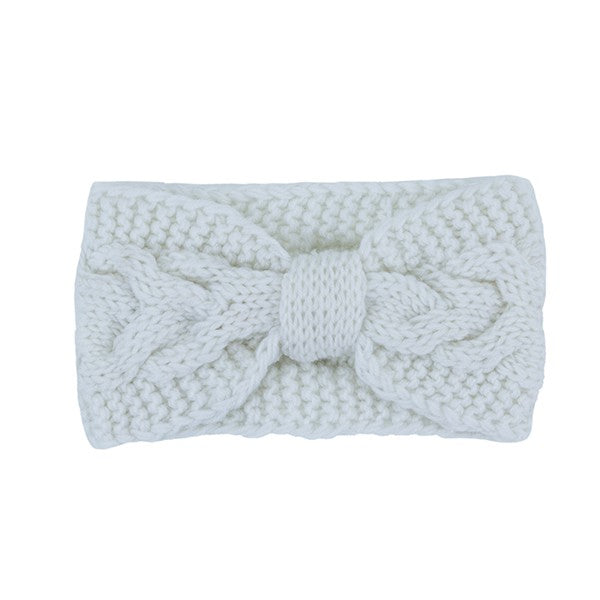 Winter Crochet | Bow Twisted | Headband accessory Bella Chic WTWT/WHITE Os 