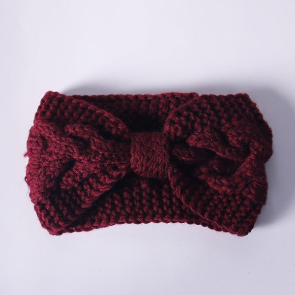 Winter Crochet | Bow Twisted | Headband accessory Bella Chic BGBG/BURGUNDY Os 