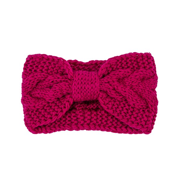 Winter Crochet | Bow Twisted | Headband accessory Bella Chic FUCHSIA/FUFU Os 