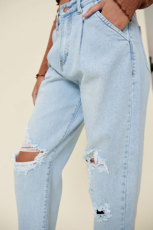 Distressed Slouchy | Light Stone | Jeans jeans Vibrant M.i.U   