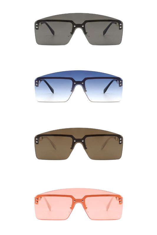Futuristic | Retro Rimless Square | Sunglasses accessory Cramilo Eyewear   