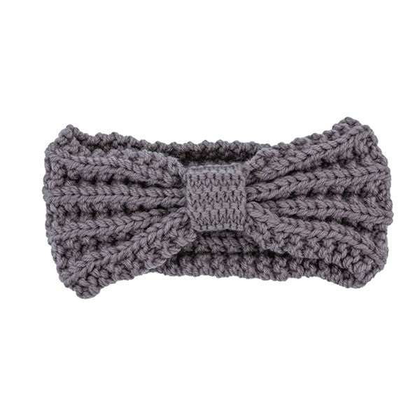 Knitted Bow Winter | Headband hair accessory Bella Chic BDBD/GREY Os 