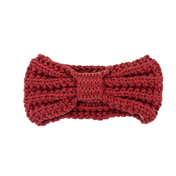 Knitted Bow Winter | Headband hair accessory Bella Chic LMFO/RED Os 