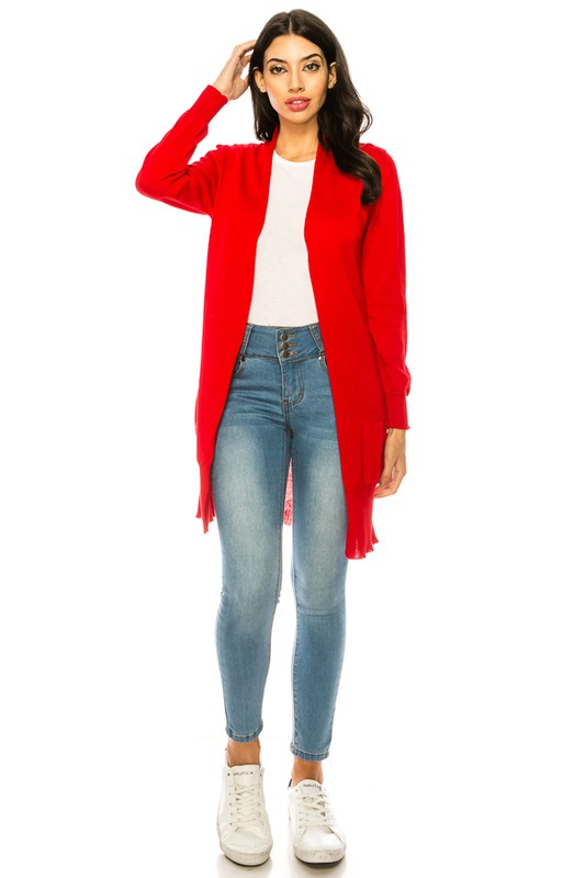 Knit Cardigan | Sweater sweater Annva USA RED L 