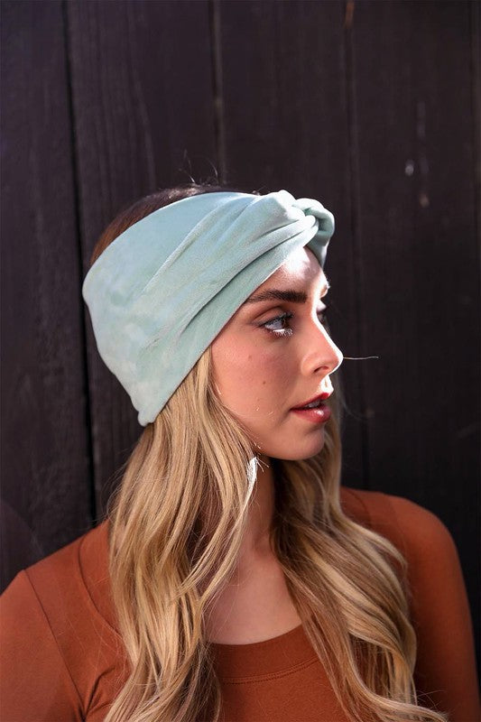 Super Soft Twisted Velvet | Headbands hair accessory Leto Accessories Sage Default 