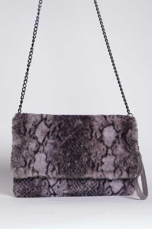 Faux Fur Clutch | Shoulder Bag | 2 Handbag Bella Chic   
