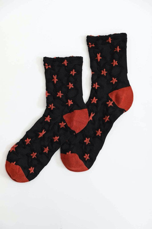 Star Design | Socks  Leto Accessories Black Default 