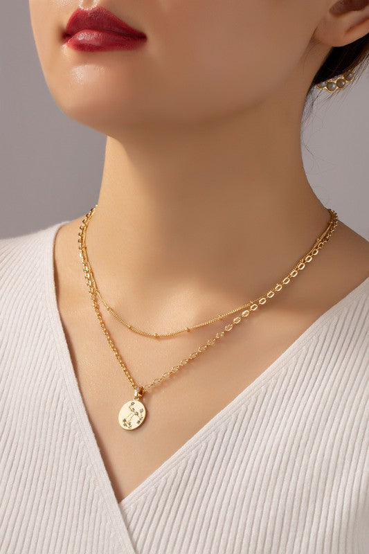 Zodiac Sign Pendant | Rhinstone | Necklace jewelry LA3accessories   