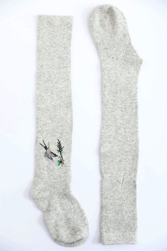 Hummingbird Wool Knee | High Socks socks Leto Accessories Heather Gray Default 