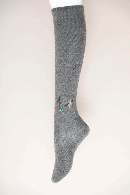 Hummingbird Wool Knee | High Socks socks Leto Accessories   