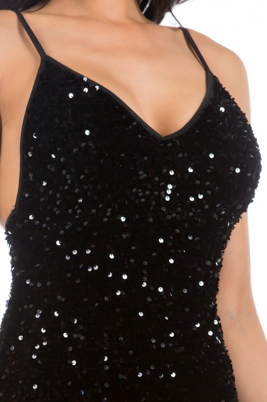 SEXY SEQUIN PARTY  DRESS  By Claude   