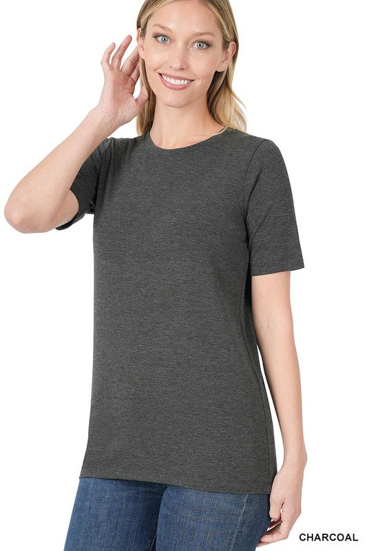 Short Sleeve Round Neck | Tee shirt ZENANA   