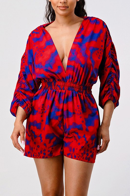 Passionate for you casual long sleeve romper  Athina multi S 