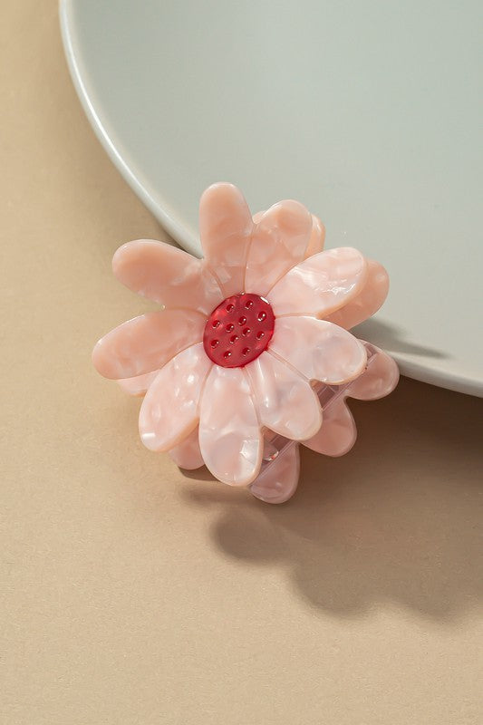 Acetate Flower | Hair Claw hair accessory LA3accessories Pink one size 
