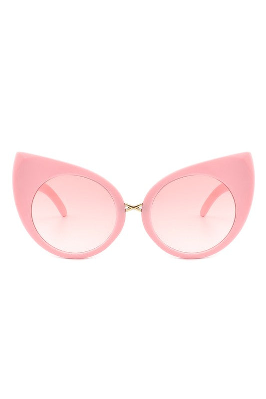 Retro | High Pointed  Cat Eye | Sunglasses accessory Cramilo Eyewear Pink OneSize 