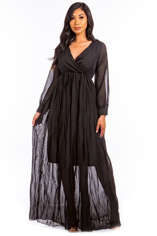 SEXY MAXI DRESS  By Claude BLACK S 