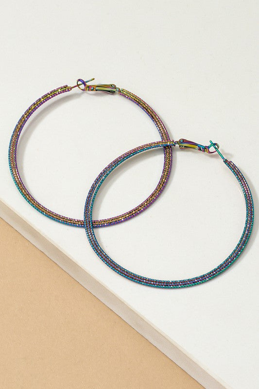 Holographic Hoop | Earrings jewelry LA3accessories HOLOGRAM one size 