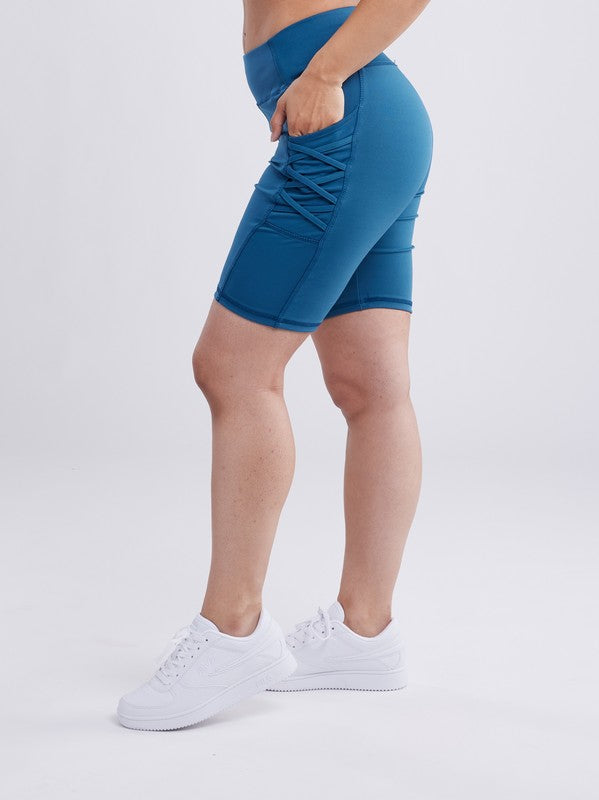 High Waisted Mid-Thigh |  Shorts shorts Jupiter Gear Denim Blue S/M 