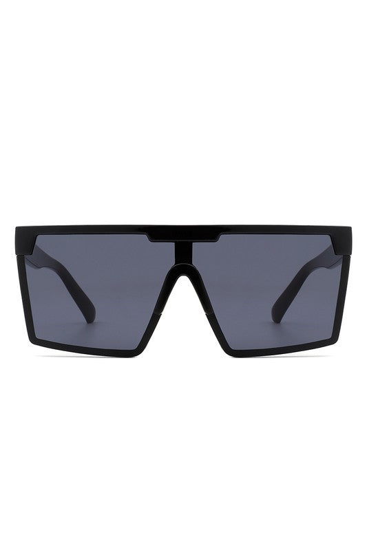 Oversize Square | Flat Top | Sunglasses accessory Cramilo Eyewear Black OneSize 