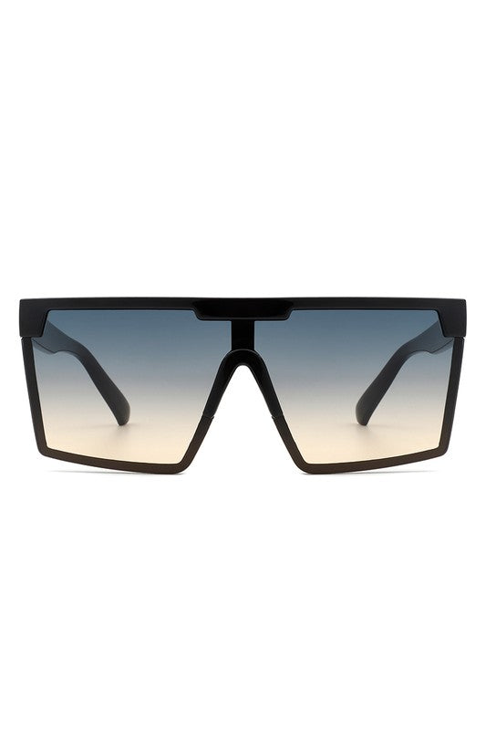 Oversize Square | Flat Top | Sunglasses accessory Cramilo Eyewear Gradient Green OneSize 