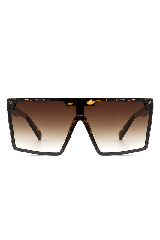 Oversize Square | Flat Top | Sunglasses accessory Cramilo Eyewear Tortoise OneSize 