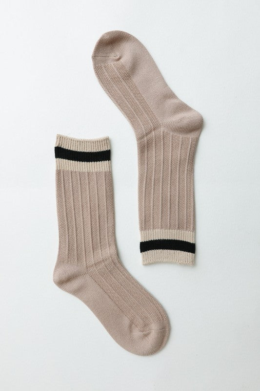 Color Block | Socks socks Leto Accessories Tan One Size 