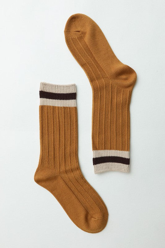 Color Block | Socks socks Leto Accessories Mustard One Size 