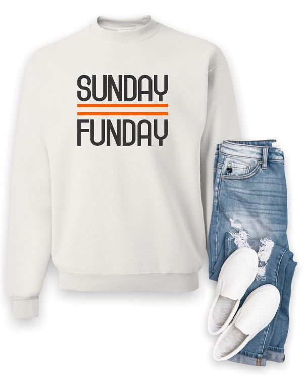 Black & Orange | Sunday Funday | Sweatshirt Clothing Ocean and 7th   