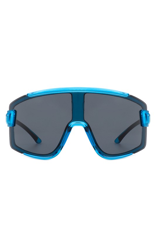 Oversize Sporty Square | Chunky Shield | Sunglasses accessory Cramilo Eyewear Blue OneSize 