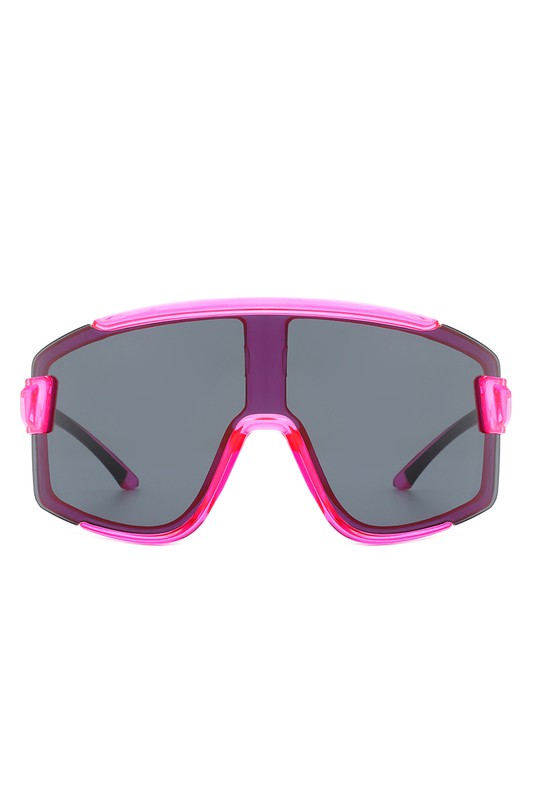 Oversize Sporty Square | Chunky Shield | Sunglasses accessory Cramilo Eyewear Pink OneSize 