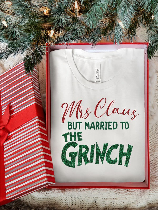 Mrs Claus | Married to the Grinch | Tee Clothing Ocean and 7th   