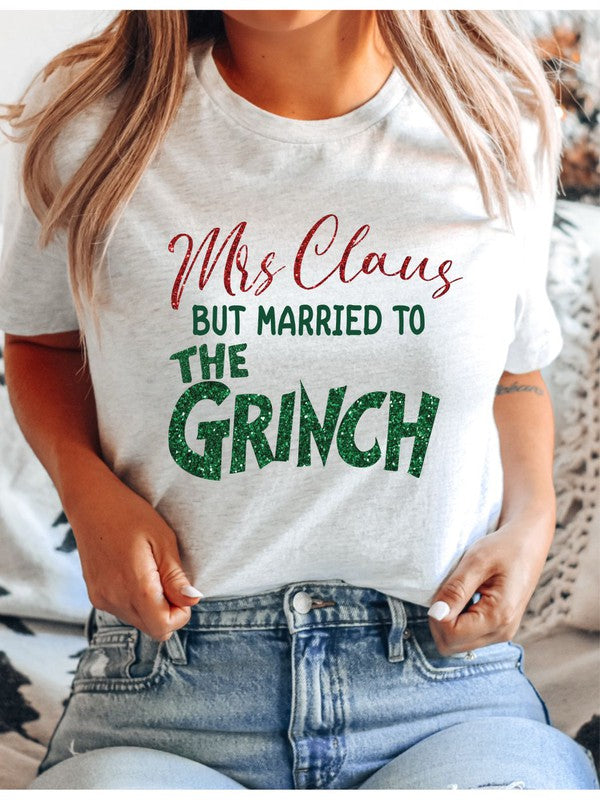 Mrs Claus | Married to the Grinch | Tee Clothing Ocean and 7th Ash L 
