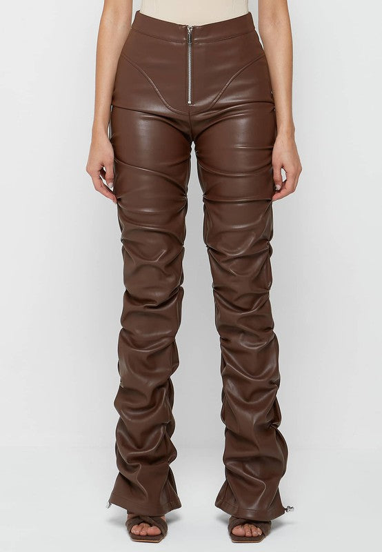 Sexy Brown Leather | Pants pants By Claude   
