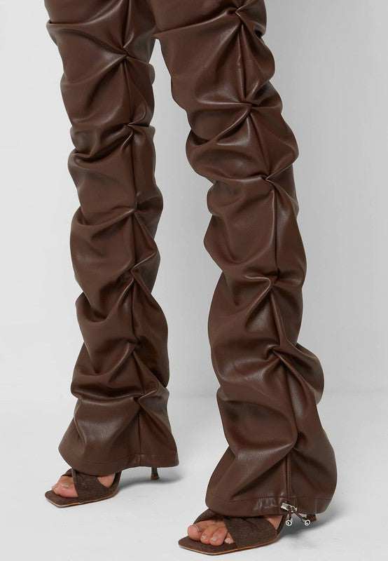 Sexy Brown Leather | Pants pants By Claude   
