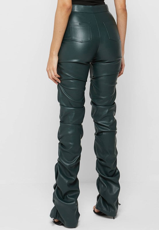 Sexy Olive Leather | Pants pants By Claude   