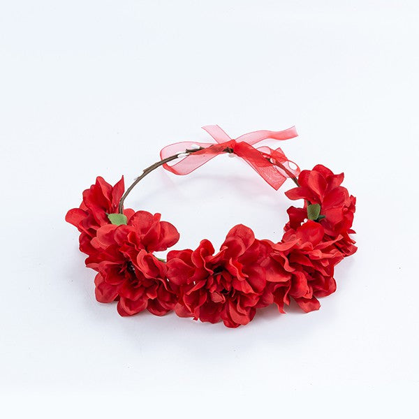 Flower Crown | Headband Clothing Bella Chic RED/LMLM Os 
