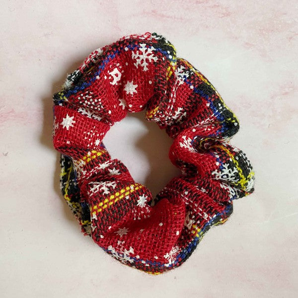 Set Of 4 | Merry Plaid | Scrunch hair accessory Ellison and Young   
