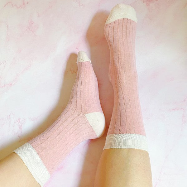 Silky Jacquard Socks Set Of 2 Pairs  Ellison and Young Pink/White OS 
