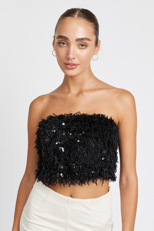 Feather | Tube Top shirt Emory Park BLACK S 