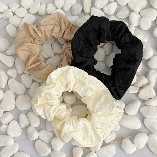 Set Of 3| Palace Jacquard | Scrunch hair accessory Ellison and Young Neutral OS 