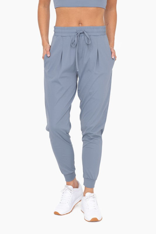 Solid Pleated Front | Joggers pants Mono B Grey S 