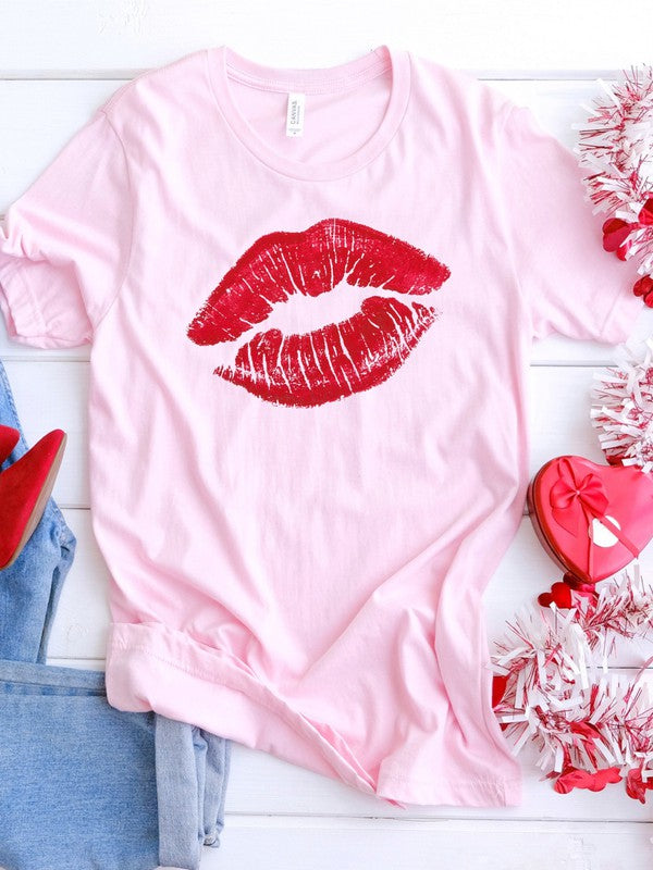 Red Lips | Graphic Tee Clothing Ocean and 7th   