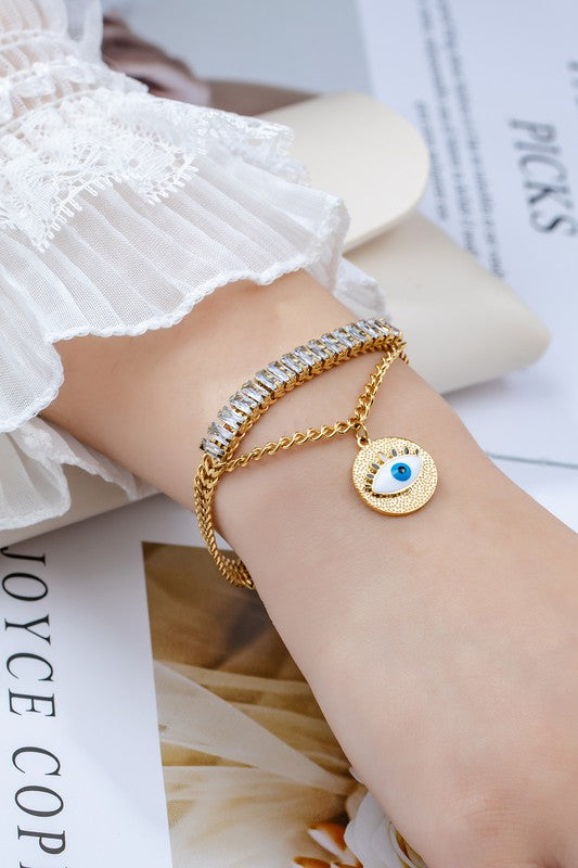 Evil Eye | Bracelet jewelry LA3accessories Gold one size 