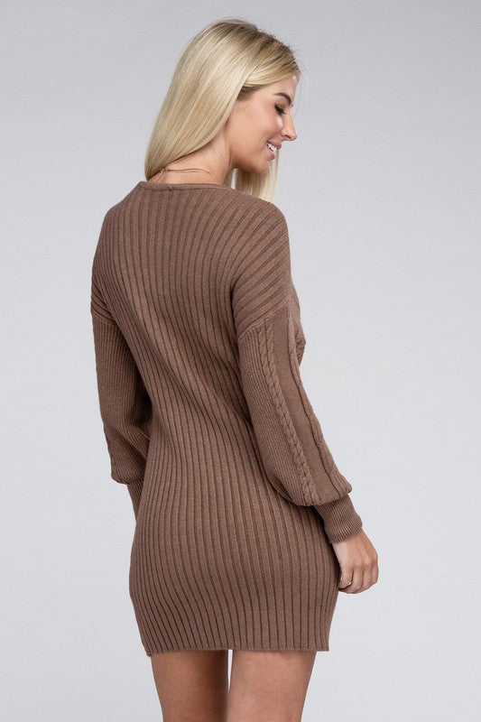 Cable Knit Sweater | Dress dress Nuvi Apparel   